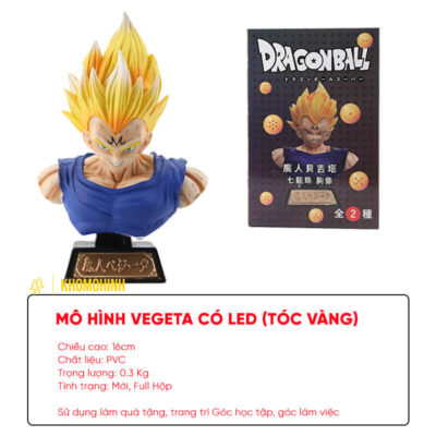 Mô hìnhFigure Vegeto Super Saiyan Vegeto tóc vàng Full box  Dragon  Ball  Cao 21cm  Đồ chơi trẻ em
