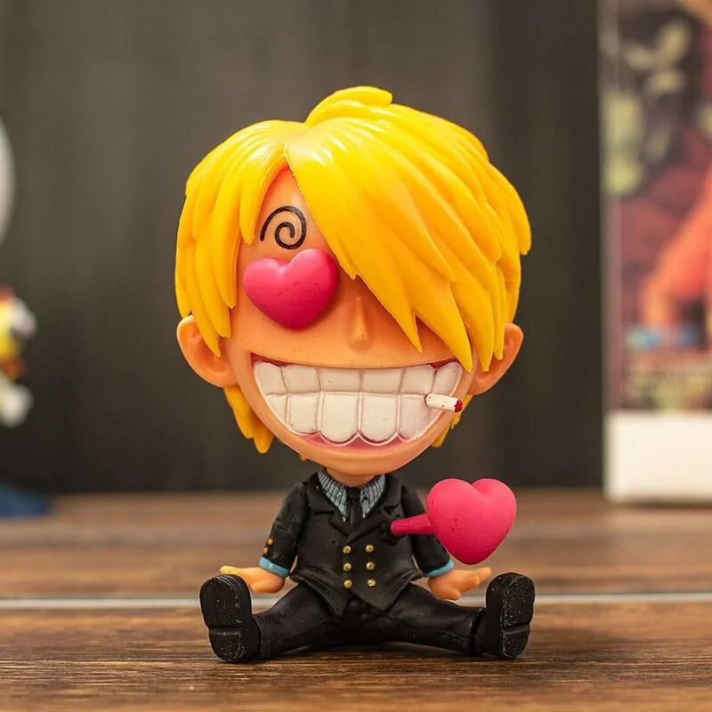 Mô hình One Piece chibi 9cm trang trí bàn học giá rẻ